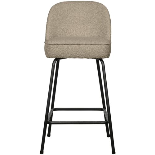 Barstoel Vogue Bouclé - Beige (zithoogte 65cm)