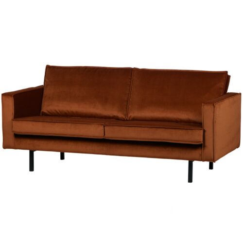Rodeo bank 2,5-zits velvet roest - Afbeelding 4