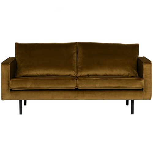 Rodeo bank 2,5-zits velvet honinggeel - Afbeelding 2