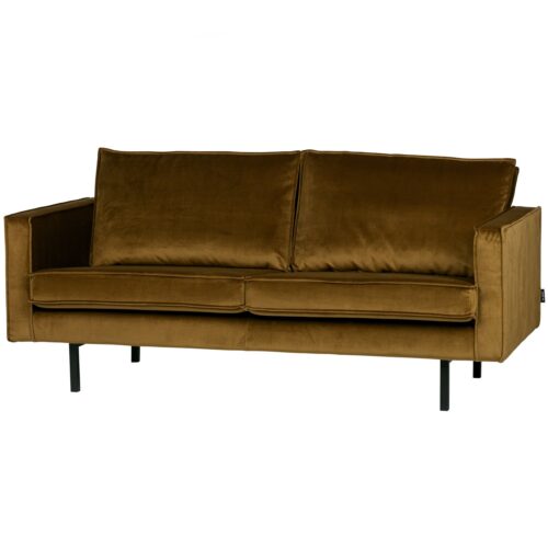 Rodeo bank 2,5-zits velvet honinggeel