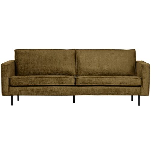 Rodeo bank 2,5-zits structure velvet brass