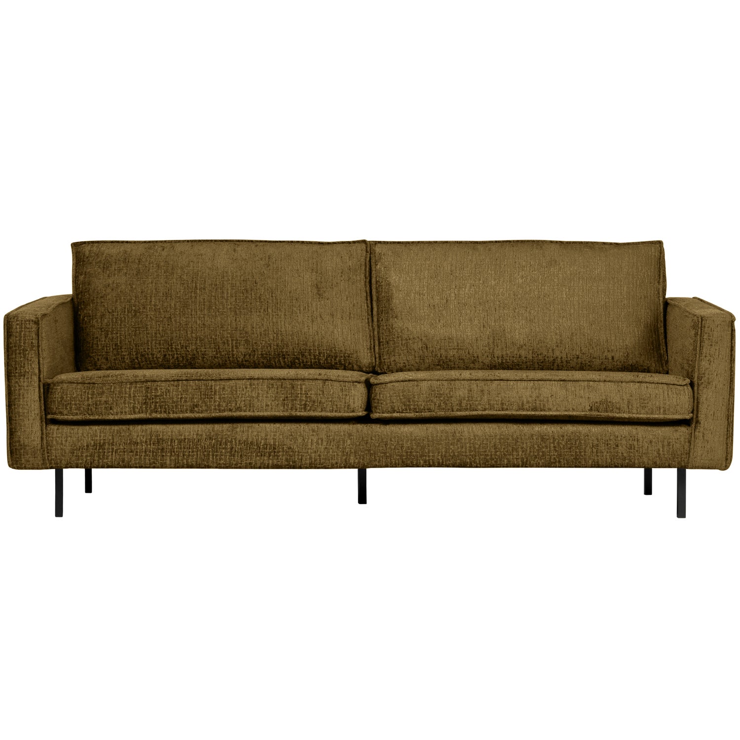 Rodeo bank 2,5-zits structure velvet brass