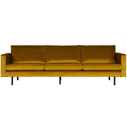 Rodeo bank 3-zits velvet oker