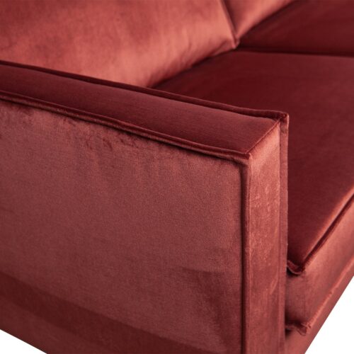 Rodeo bank 3-zits velvet chestnut - Afbeelding 6