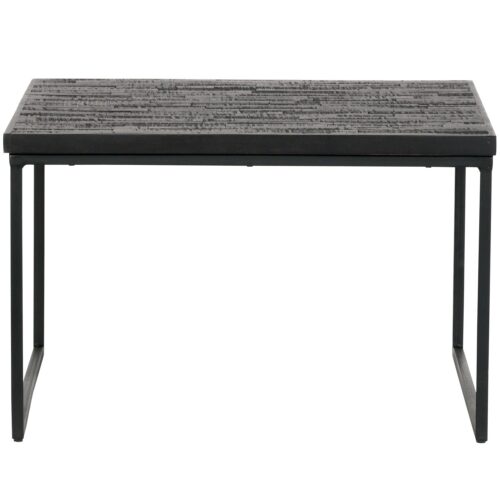 Bijzettafel Sharing Teakhout 60cm  Zwart - Afbeelding 4