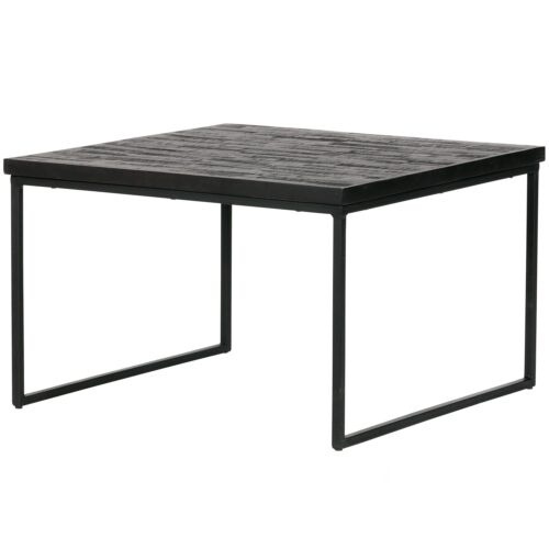 Bijzettafel Sharing Teakhout 60cm  Zwart