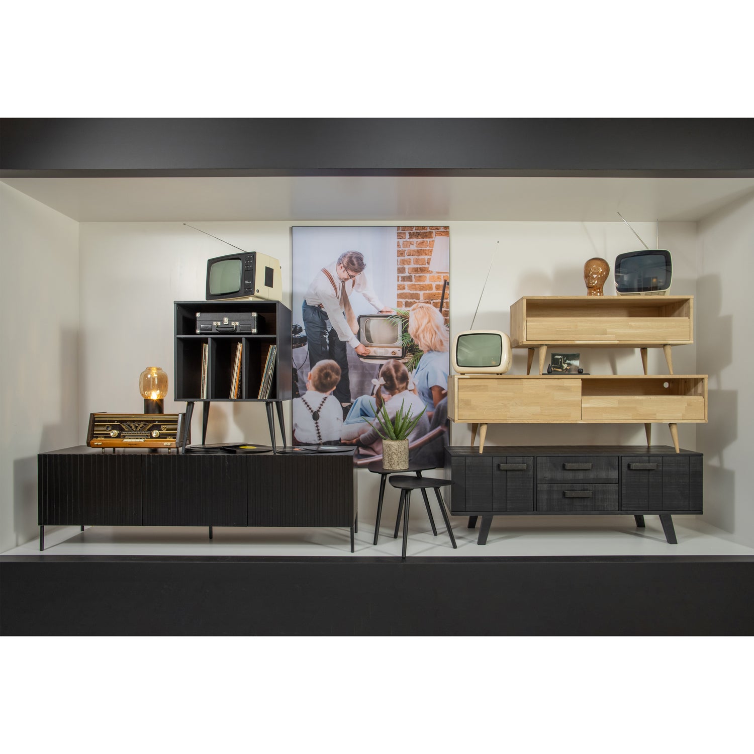 Opbergkastje James kleur Zwart - Afbeelding 2