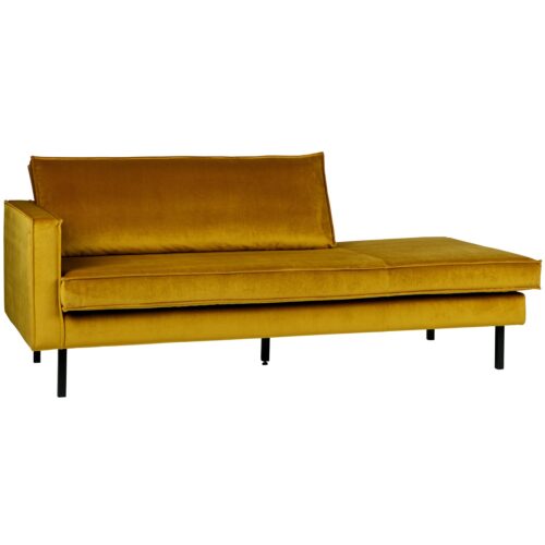 Rodeo daybed left velvet oker - Afbeelding 2