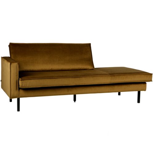 Rodeo daybed left velvet honinggeel - Afbeelding 3