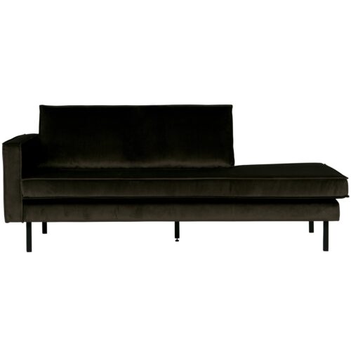 Rodeo daybed left velvet dark green hunter