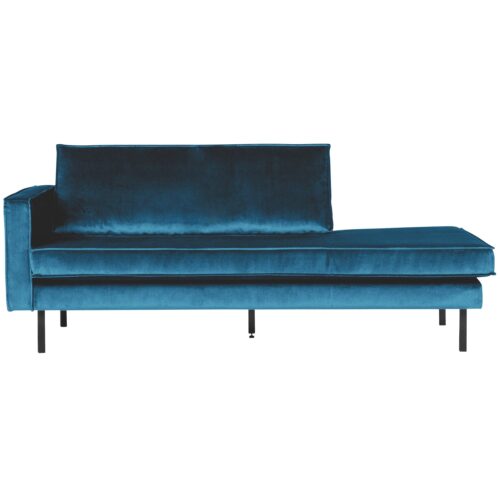 Rodeo daybed left velvet blue