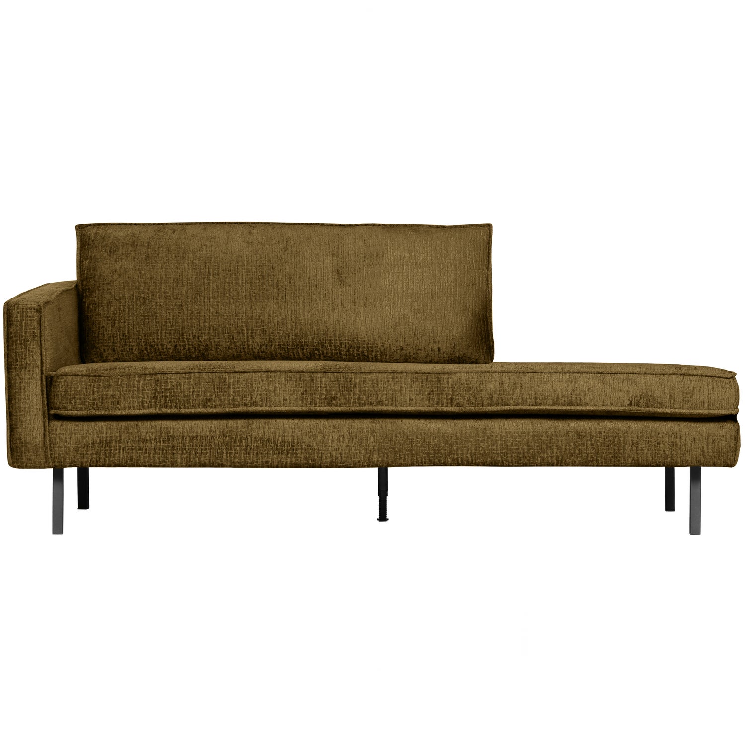 Rodeo daybed left structure velvet brass