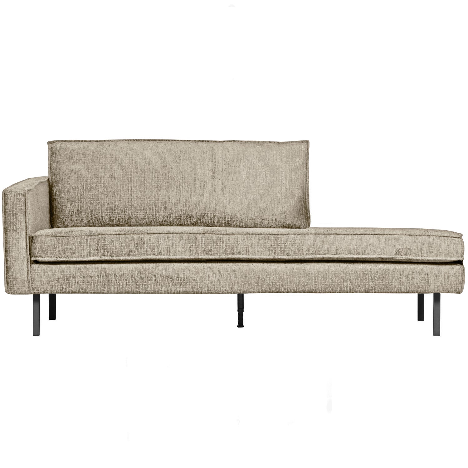 Rodeo daybed left structure velvet wheatfield