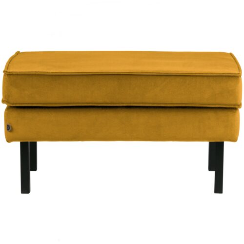Hocker Rodeo Op Poten Velvet OkerGeel