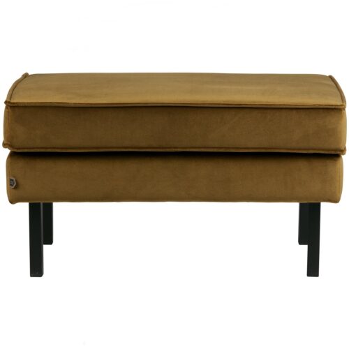 Hocker Rodeo Op Poten Velvet HoningGeel