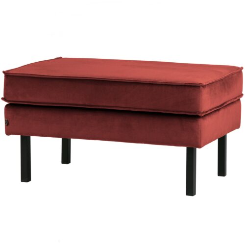 Hocker Rodeo Op Poten Velvet Walnoot - Afbeelding 2