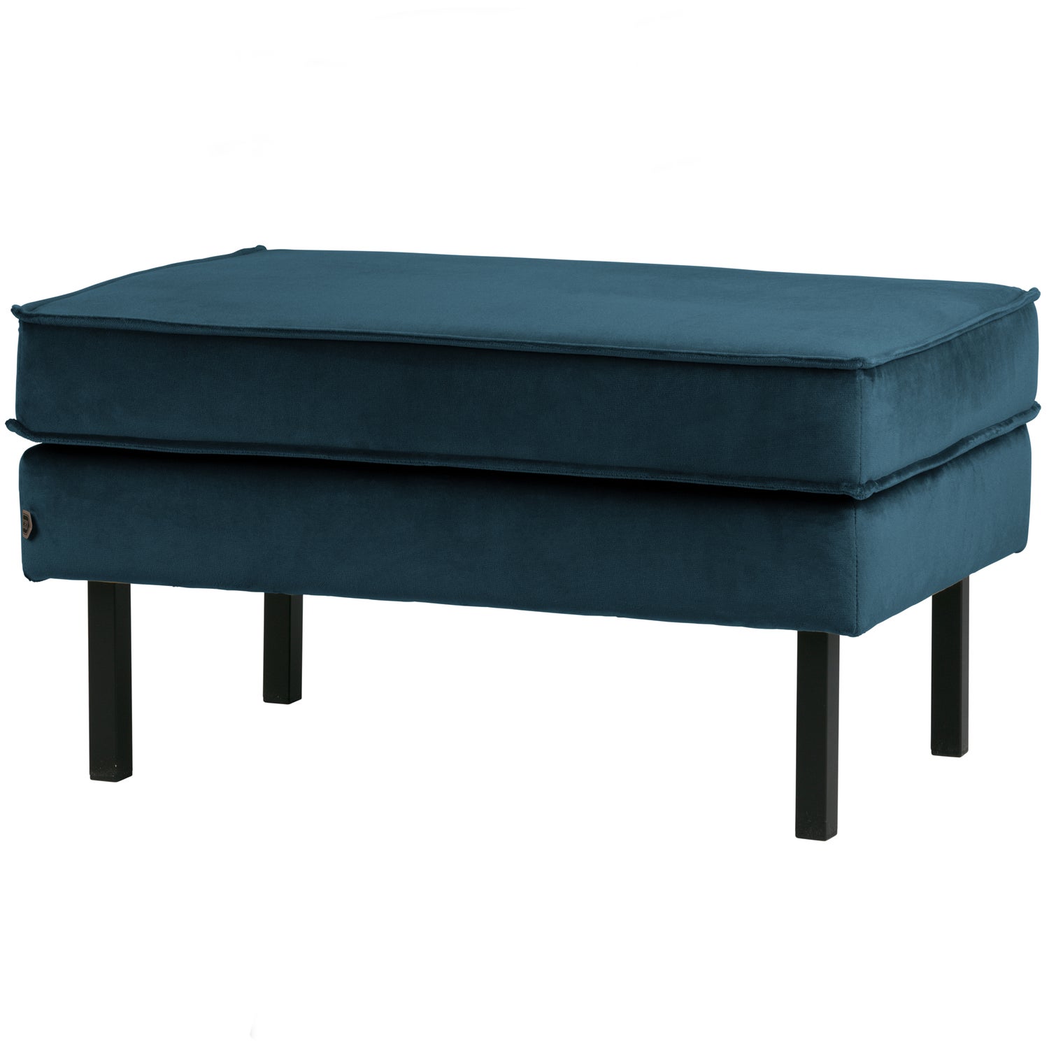 Hocker Rodeo op Poten - Velvet Blauw - Afbeelding 2
