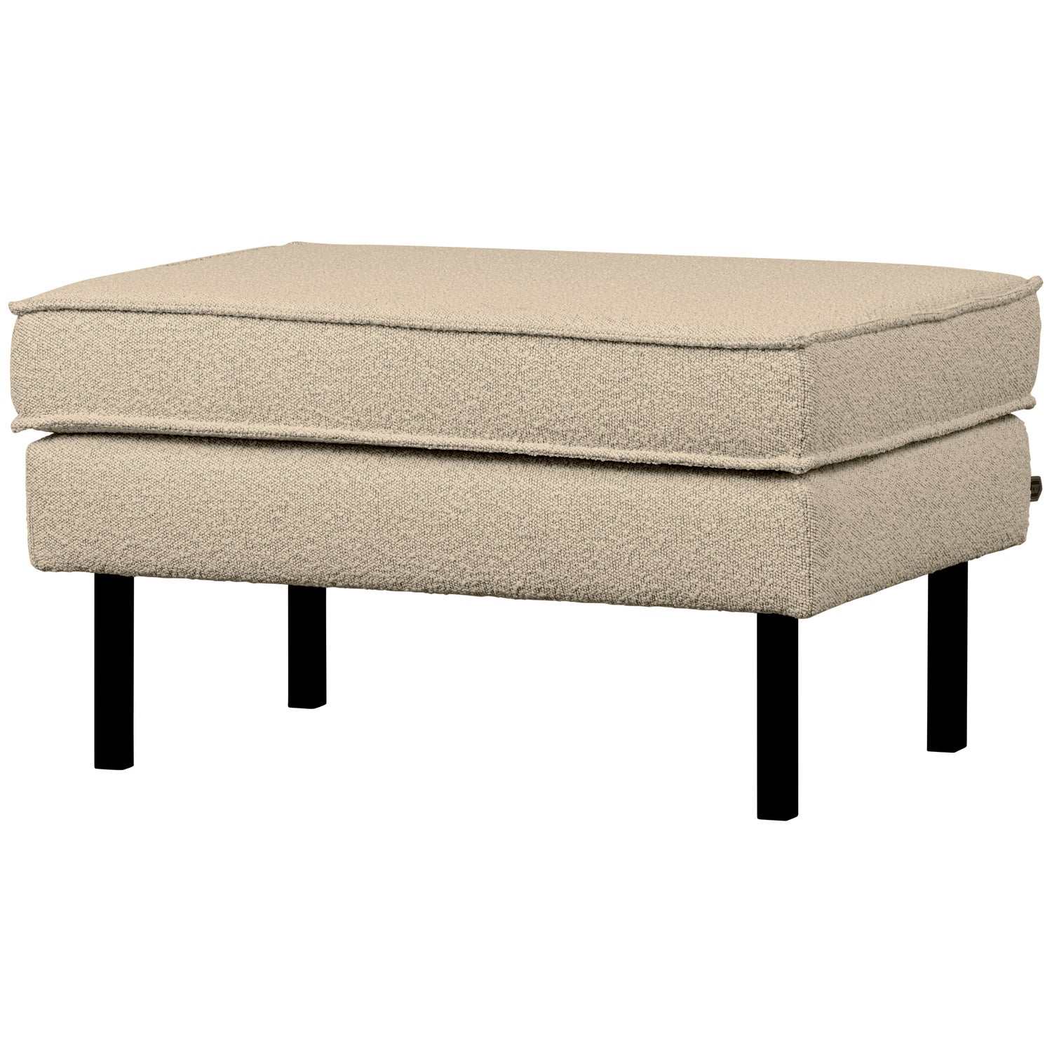 Hocker Rodeo Op Poten Bouclé Beige - Afbeelding 2
