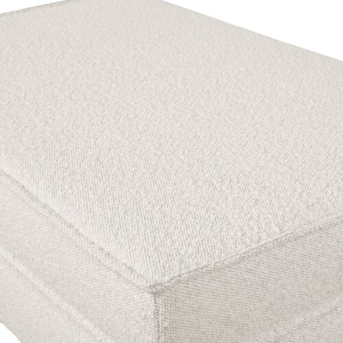 Hocker Rodeo Op Poten Bouclé Beige - Afbeelding 3