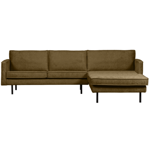 Rodeo Loungebank rechts structure velvet brass