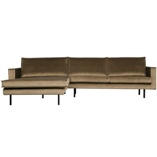 Rodeo Loungebank links velvet taupe