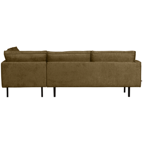 Rodeo hoekbank rechts structure velvet brass - Afbeelding 3
