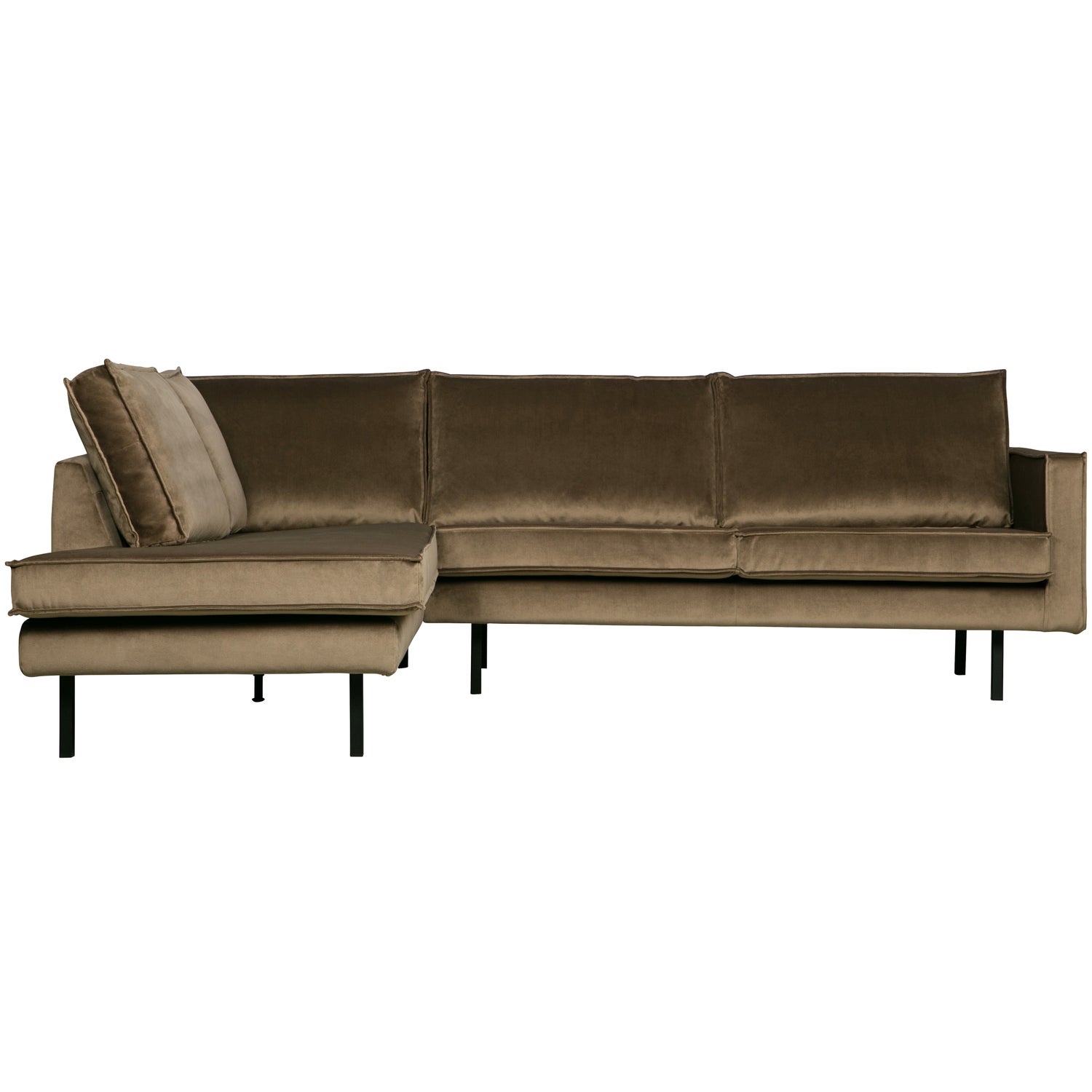 Rodeo hoekbank links velvet taupe - Afbeelding 3