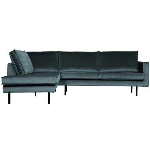 Rodeo hoekbank links velvet teal
