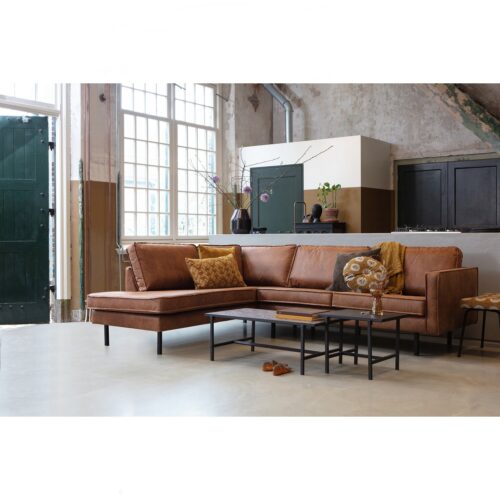 Rodeo hoekbank links cognac - Afbeelding 2