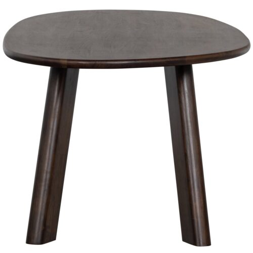 Organische Eettafel Roundly Mangohout, kleur Walnoot - 200 cm - Afbeelding 5