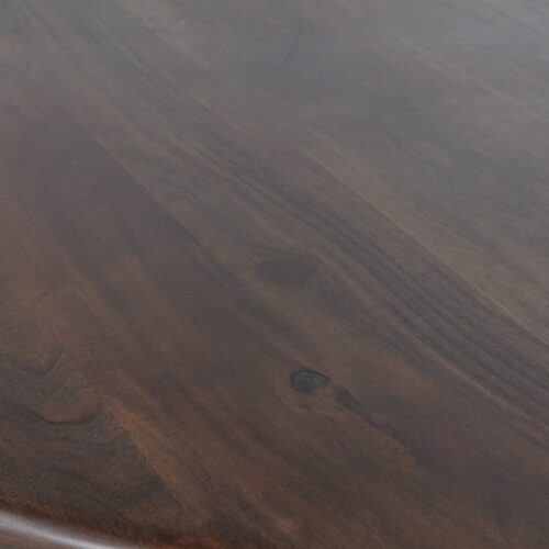 Organische Eettafel Roundly Mangohout, kleur Walnoot - 180 cm - Afbeelding 10