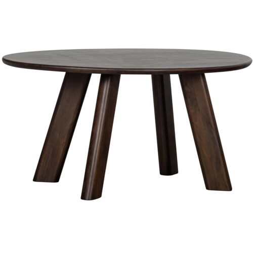 Organische Eettafel Roundly Mangohout, kleur Walnoot - 180 cm - Afbeelding 7