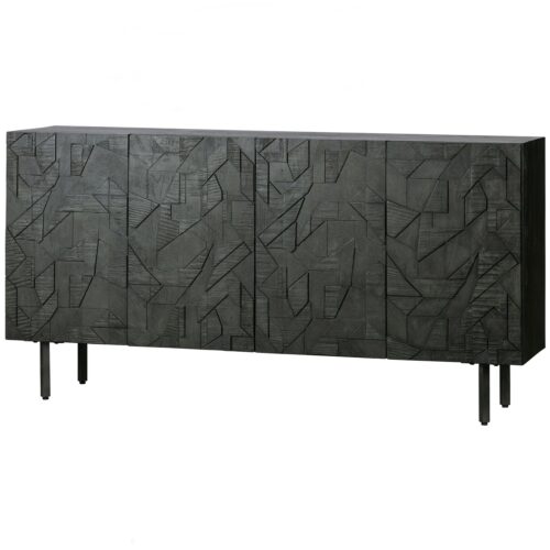 Dressoir Counter 160cm, kleur Zwart