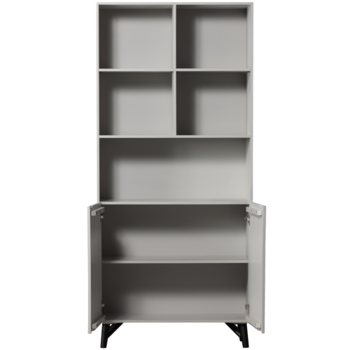 Opbergkast Carved Mangohout, 200 x 90cm, kleur Mist - Afbeelding 5