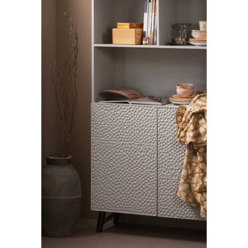 Opbergkast Carved Mangohout, 200 x 90cm, kleur Mist - Afbeelding 3