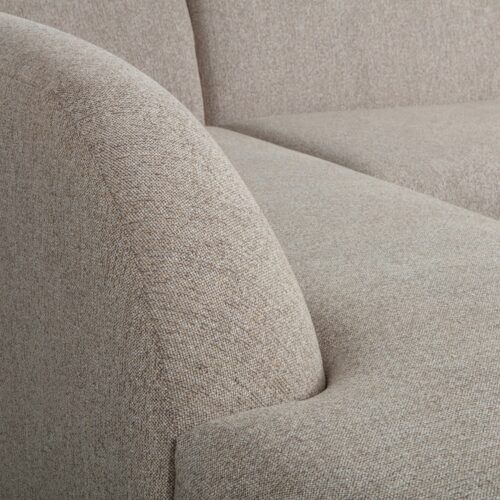 Sloping hoekbank links naturel melange - Afbeelding 6