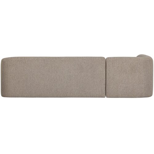Sloping hoekbank links naturel melange - Afbeelding 4