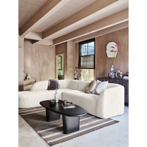 Sloping hoekbank links pearl melange - Afbeelding 2