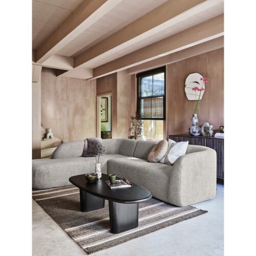 Sloping hoekbank links off white melange - Afbeelding 2