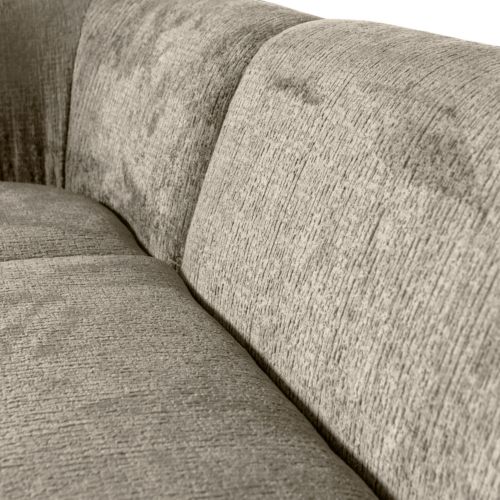 Sloping hoekbank links structure velvet wheatfield - Afbeelding 4