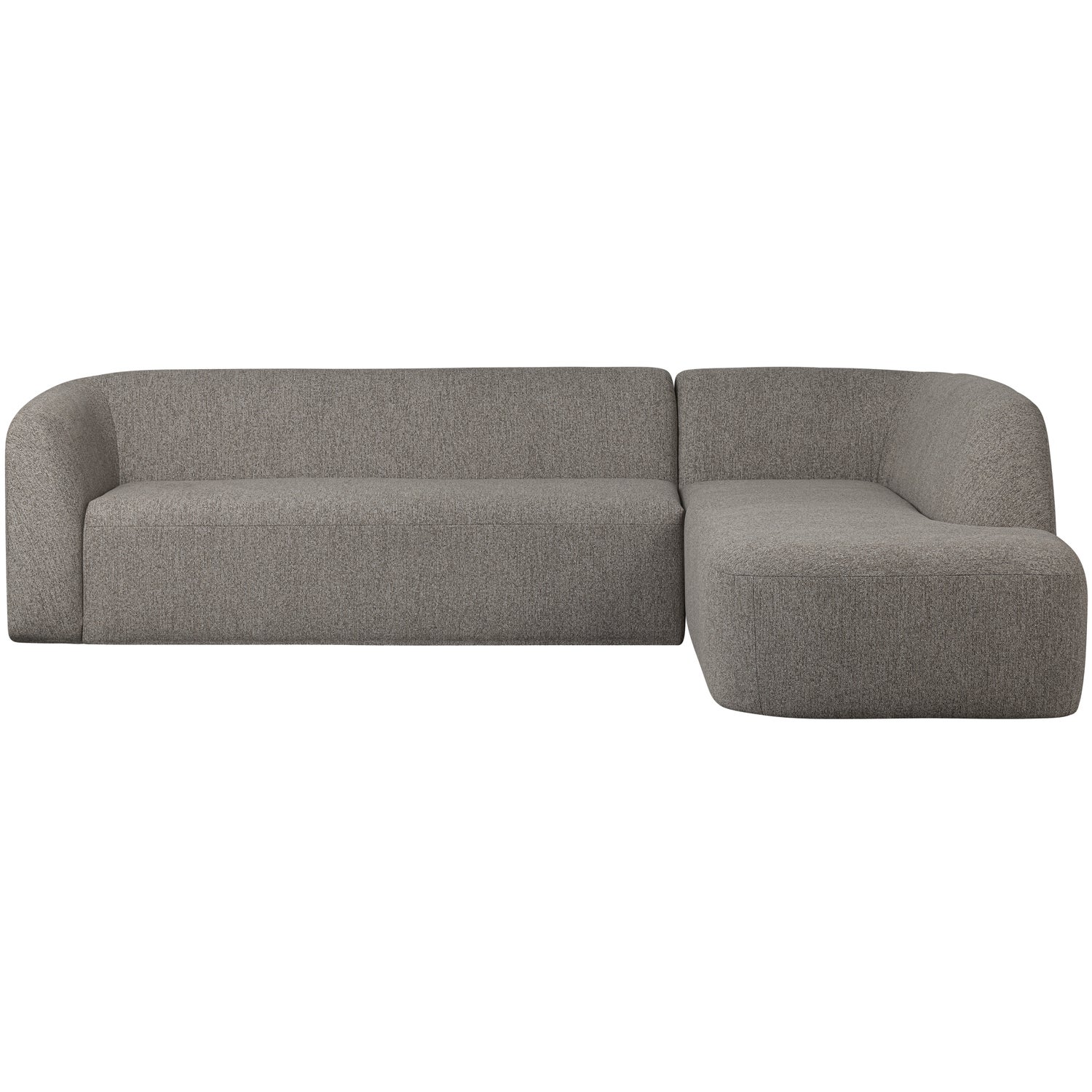 Sloping hoekbank rechts grijs melange - Afbeelding 2