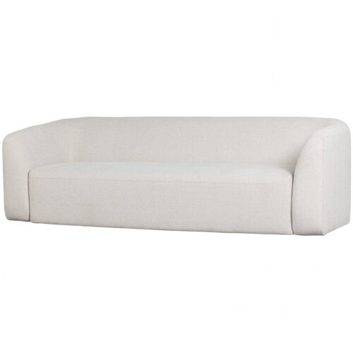 Sloping 3-zits bank pearl melange