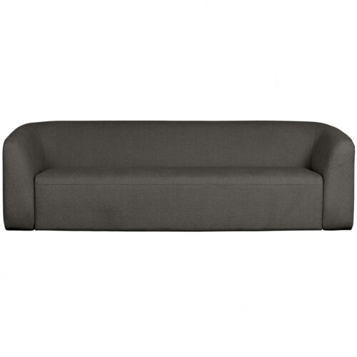 Sloping 3-zits bank grijs/zwart melange - Afbeelding 2