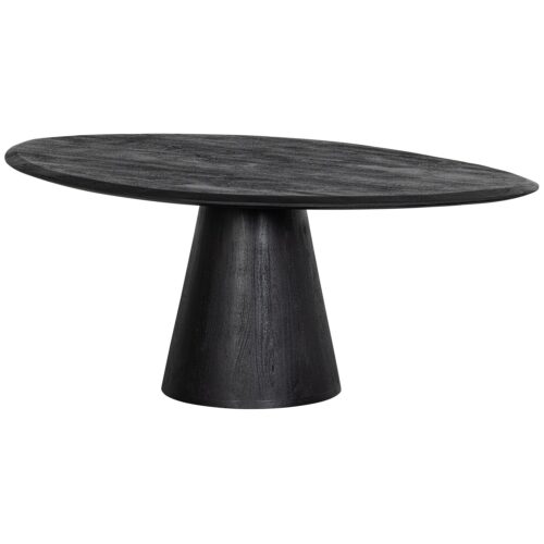 Organische Salontafel Posture Mangohout 120x80cm -  Zwart