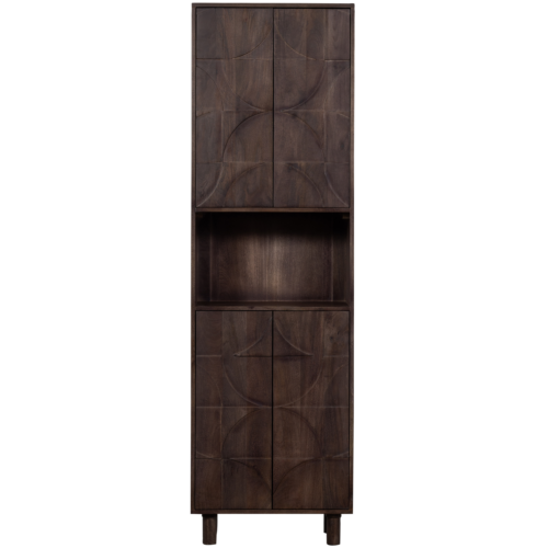 Opbergkast Draw Mangohout, 200 x 60cm, kleur Walnoot - Afbeelding 3
