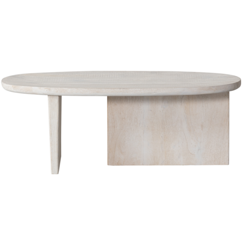 Ovale salontafel Seam mango hout naturel - Afbeelding 4