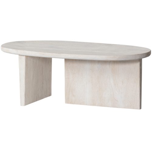 Ovale salontafel Seam mango hout naturel