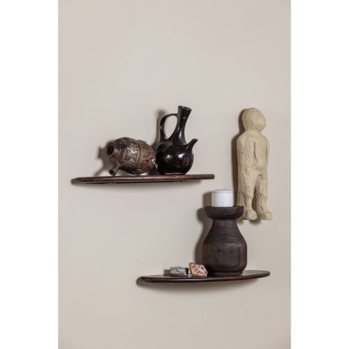 Set v 2 - layer wandplanken mango hout walnoot - Afbeelding 3