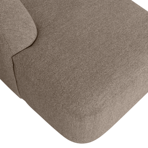 Sloping u-vorm bank lichtbruin melange - Afbeelding 4