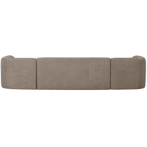 Sloping u-vorm bank lichtbruin melange - Afbeelding 3